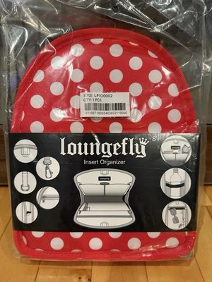 NUEVO Loungefly Minnie Mouse Rojo Lunares Mini Mochila Bolso Organizador Inserto Foto 1 de 2