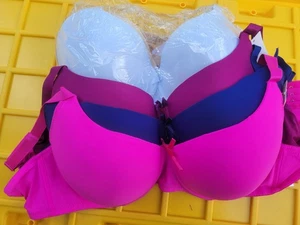 Women's Pack of 5 Solid Color Soft Pad Supportive Full Cup Bra Set 9299 Size 42D - Picture 1 of 4
