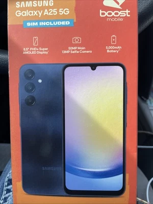 New Samsung A25 5G 6.5'' 6GB RAM/128GB 2.4 GHz,Only Boost Mobile New Acc Or Upgr — 第 1/2 张图片