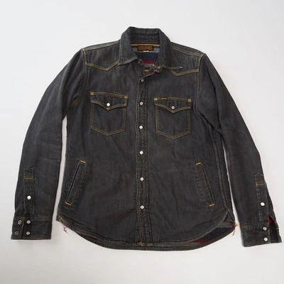 Camisa Occidental IRON HEART Forrada con Manta CPO Negra Talla L Hecha en Japón Foto 1 de 4