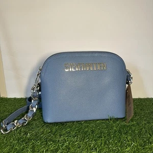 Steve Madden BMaggie Coronet blaue Umhängetasche mit silbernen Akzenten neu mit Etikett - Bild 1 von 16