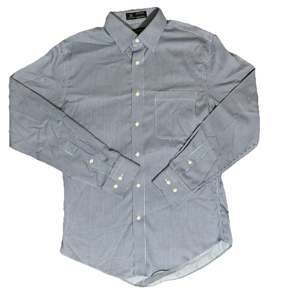 Nordstrom Dress Shirt Men’s Size 14 1/2-33-33 Blue 100% Cotton Button-Up - Изображение 1 из 2