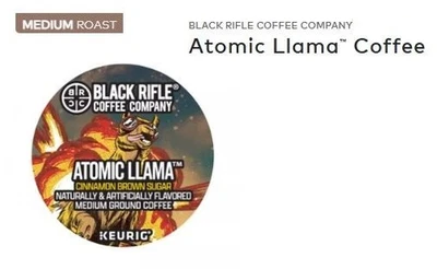 🆕☕ Black Rifle Coffee Company Atomic Llama Medium Roast Keurig K-cup Coffee