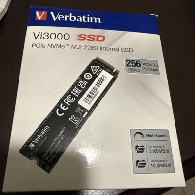 Verbatim 256gb Ssd Vi3000 Internal Solid State Hard Drive Pcie Nvme M.2 - Image 1 of 4