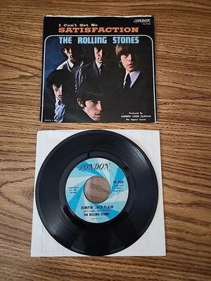 The Rolling Stones "I Can't get No Satisfaction" 1965 7" pic sleeve vg cond USA - Image 1 of 4
