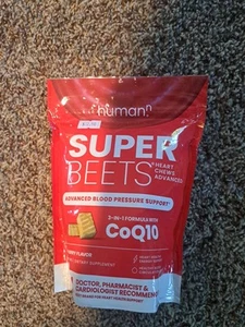humanN SuperBeets Heart Chews Advanced - 3-in-1 Formula Beetroot, Grape Seed 60 - Picture 1 of 2