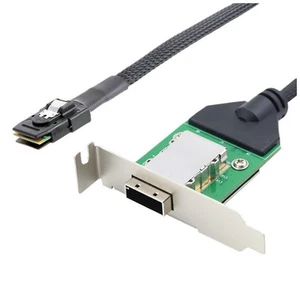 Interner SAS SFF-8087 Host zu SAS SFF-8088 Buchse mit Niedriger Halterun3540 - Afbeelding 1 van 10