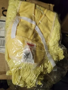 Rubbermaid J15200YL00 Trapper Mop Heads Yellow size 18 Head NEW BUY BULK - Picture 1 of 1
