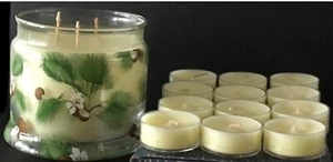 Partylite 3-Docht-Kerze & 12 Teel. 🥥VANILLE-KOKOSNUSS🥥 Vanilla Coconut, Kokos - Bild 1 von 3
