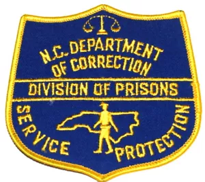 NORTH CAROLINA – DEPT CORRECTIONS – DIV PRISONS -Sheriff Police Patch 4” ~ - Picture 1 of 1