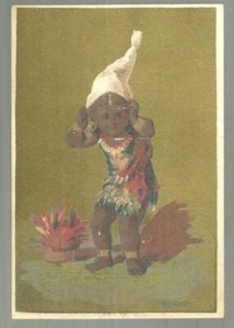 Edgar S. Allien Men's Outfitter African American Boy Victorian Trade Card - Picture 1 of 2