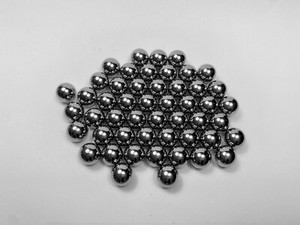 NEW! Cal .43 RAM Chrome Steel full metal balls "G28" 50 Stk