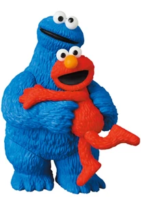 Medicom UDF Sesame Street Elmo and Cookie Monster Figure Medicom Toy - Picture 1 of 2