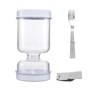Pickles Jar with Sieve Flip Pickles Hourglass Container Pickles Flip Jar - Picture 1 of 8