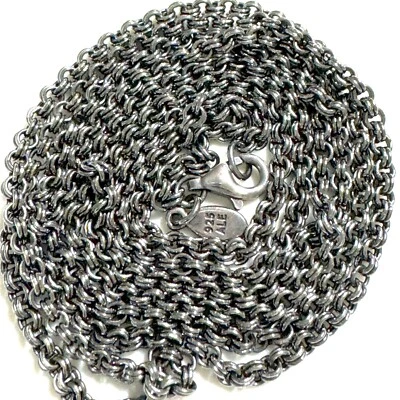 RETIRADO Auténtico Collar PANDORA Negro Rodio Plata de Ley 31.5" 590402-80 Foto 1 de 4