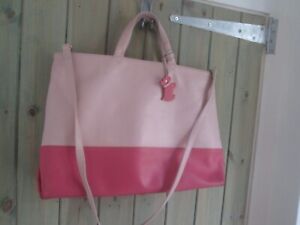 Radley - Pink leather tote/shoulder bag with dog
