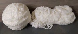 Lion Brand Homespun Yarn White No Label 2 Skeins - Picture 1 of 4