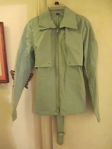 ISDA & Co. - Lt. Green Zipper Front Blazer/light-weight Jacket w/Belt - Size XS - Picture 1 of 3