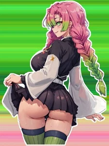 Anime Waifu Demon Slayer Mitsuri Kanroji NSFW Vinyl Sticker 6" - Picture 1 of 1