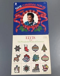 Vintage Elvis Presley Record Albums Original Christmas Albums 1975 and 1970 - Picture 1 of 14