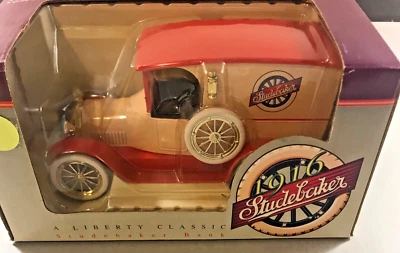 LIBERTY SPEC CAST 1916 STUDEBAKER DELIVERY VAN DIECAST BANK (NIB) - Image 1 of 2