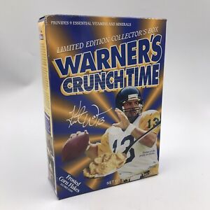 1999 Kurt Warner's Crunch Time Cereal Collector's Box Frosted Flakes Flattened