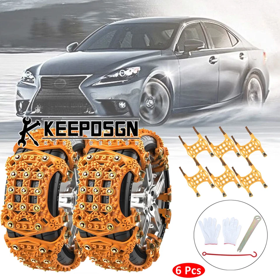 Para Lexus IS 200 350 Rueda de Coche Nieve Neumáticos Cadenas Antideslizante Invierno Seguro de Emergencia Foto 1 de 4