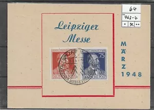 All. Besetz. Leipziger Messe 1948 Nr. 963 + 964 gestempelt (64) - Bild 1 von 1