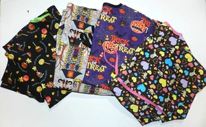 lot of 4 Scrubs Set of 4 Size MEDIUM fall Theme NEW (nn21) - Picture 1 of 8