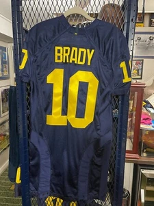 TOM BRADY Authentic Michigan Football Game cut Jersey size 46 - Picture 1 of 7