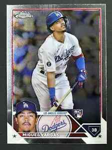 2023 Topps Chrome Baseball Miguel Vargas Dodgers Base Card RC Rookie 161