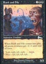 4 Rank and File - 4x x4 LP - Urza's Legacy - SPARROW MAGIC - mtg -