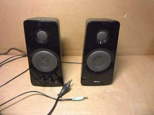 TRUST Tytan 2.0 Speaker Set Black 36W / 18W RMS 3.5MM AUX Audio Jack - Afbeelding 1 van 3