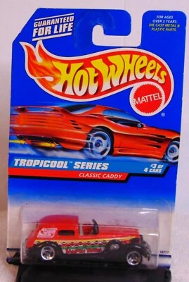 Hot Wheels 1998 Classic Caddy Tropicool Series #3 de 4 multicolor nuevo en paquete Foto 1 de 3