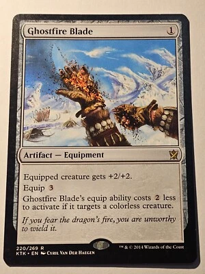 Ghostfire Blade●Khans of Tarkir●2014●MTG●ENGLISH●RARE●LP/NM●224 - Image 1 of 2