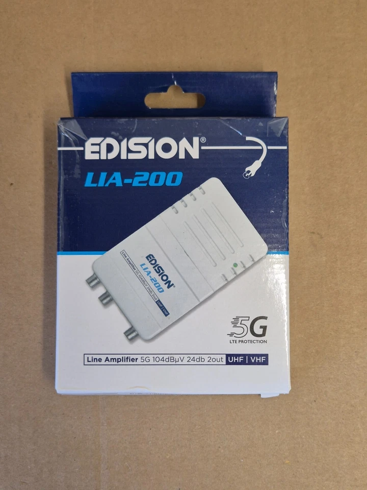 EDISION LIA-200 Hausanschlussverstärker UHF/VHF, 12-24db Home Amplifier - Bild 1 von 1
