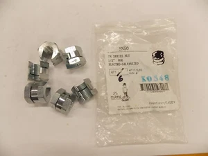 New Bag of 6 Nvent Caddy SN50 1/2" Electro-Galvanized Nuts C2 - Picture 1 of 1