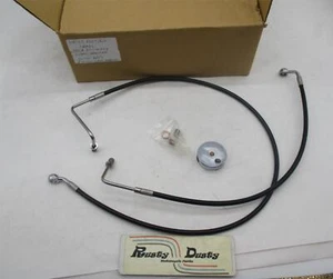 LA Choppers Harley Davidson 09-13 FL Front Brake Lines 12"-14" APES DS-17413918 - Picture 1 of 5