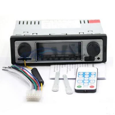 MP3 Player FM Vintage Car Radio Stereo Modern Bluetooth AUX SD Host With Remote - Imagem 1 de 4
