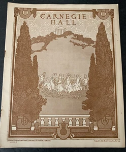 Caregie Hall Programm 1913 - Bild 1 von 6