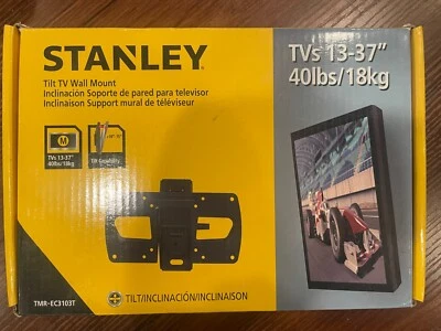 STANLEY Tilt TV Wall Mount for TVs 13 to 37 inches (40 lbs. maximum weight) - Image 1 of 4