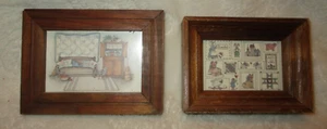 Framed Country Sampler Prints~Childs Room~Small~2 qty - Picture 1 of 12