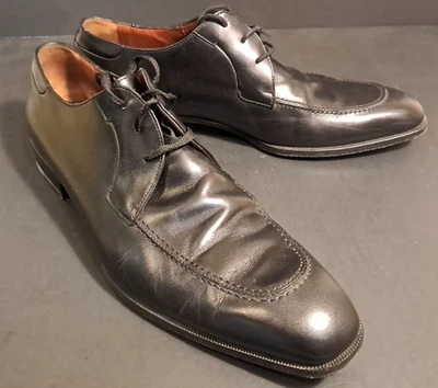 Zapatos de vestir A. Testoni básicos Oxford de cuero negro para hombre talla 8-1/2 M M45211BRM Foto 1 de 4