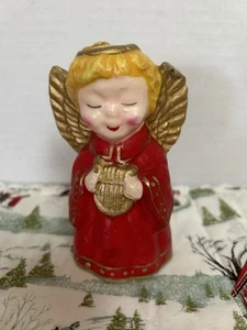 Robert Alan Retro Wax Christmas Angel Candle 4x2.5” Vintage Never Burned EUC - Picture 1 of 5