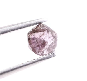 Anillo de compromiso diamante suelto natural sin cortar de diamantes en bruto rosa de 0,13 quilates - Imagen 1 de 7
