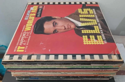 VINYL LP RECORD JOB LOT OF 30 ELVIS PRESLEY ROCK n ROLL SOUNDTRACKS COMPILATIONS - Image 1 of 4
