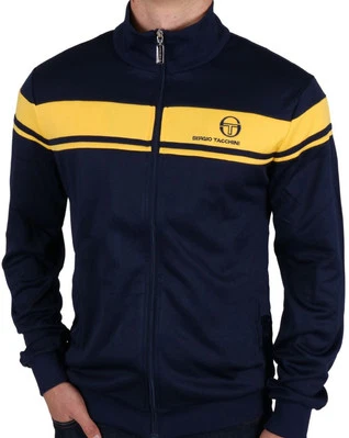 Sergio Tacchini Masters Track Top Navy Yellow - Image 1 of 3