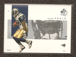 Marshall Faulk 2001 Upper Deck SP Authentic #72 St. Louis Rams - Picture 1 of 1