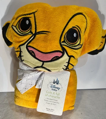Toalla con Capucha Rey León Bebés Simba Bebé Exclusiva Tienda Disney 100% Algodón Nueva con Etiquetas Foto 1 de 4
