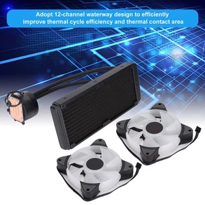 CPU Radiator Integrated Water Cooled CPU Radiator RGB Colorful PWM Intellige NEW - Afbeelding 1 van 12